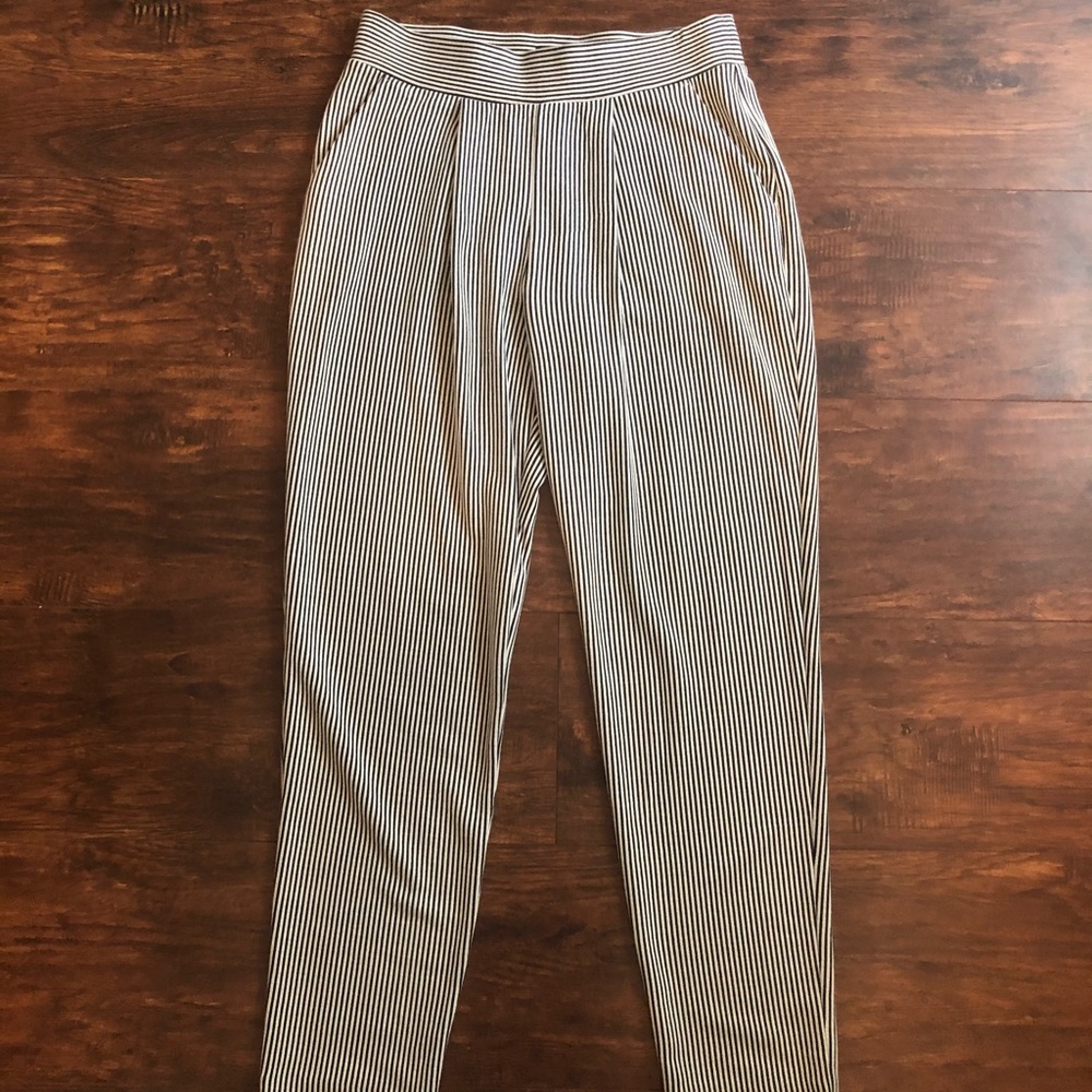 Pinstripe trousers